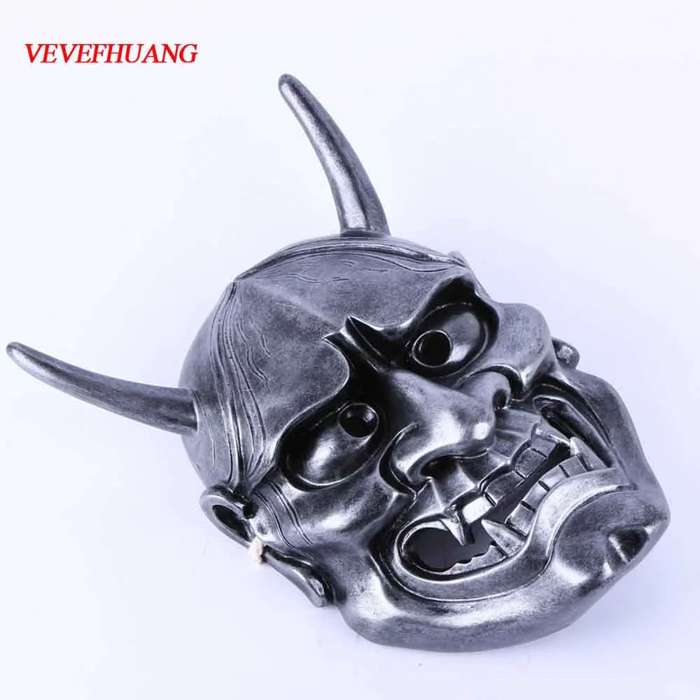 

VEVEFHUANG K M Hannya Mask Halloween Collective Decorative Resin Japan Buddhism Prajna Ghost Scary Masquerade Helmet